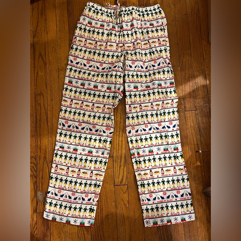 Elf Festive Patterned Pajama Pants Size: 10 - Picture 17 of 17